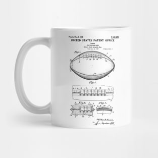 Football Ball Patent Black Mug